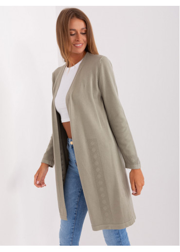 Khaki zelený kardigán