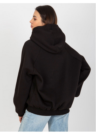 Čierna basic mikina