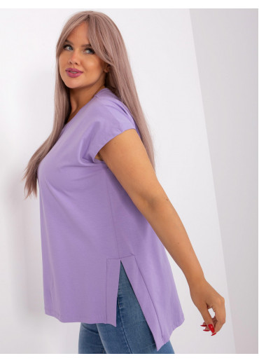Fialové predĺžené tričko