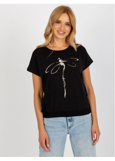 Čierne tričko vážka