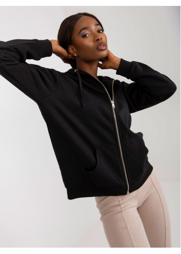 Čierna basic mikina