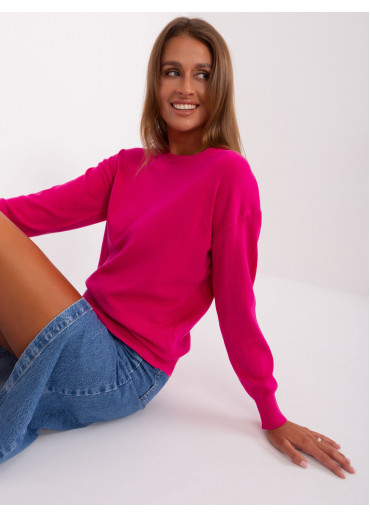 Fuchsiovo ružový dámsky sveter