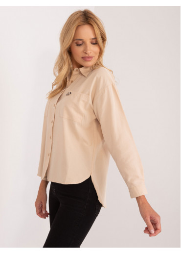 Béžovo hnedá košeľa