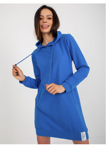 Modrá mikinová tunika