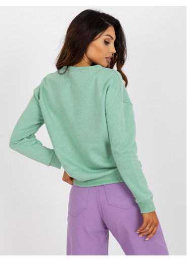 Zelená basic mikina