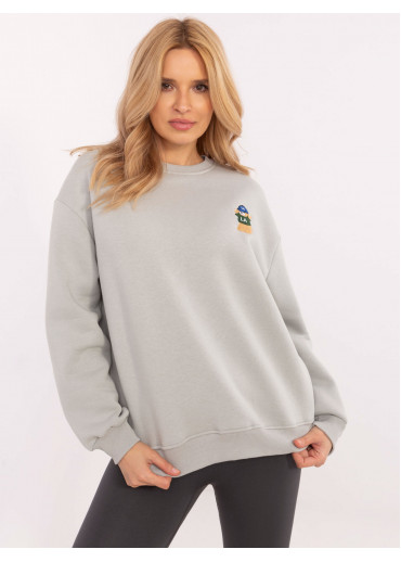 Svetlosivá dámska mikina