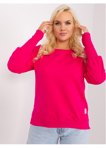 Fuchsiovo ružové tričko s dlhým rukávom