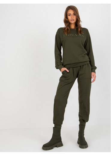 Khaki zelená tepláková súprava