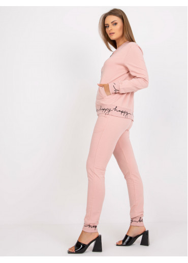 Tmavopúdrovo ružová tepláková súprava