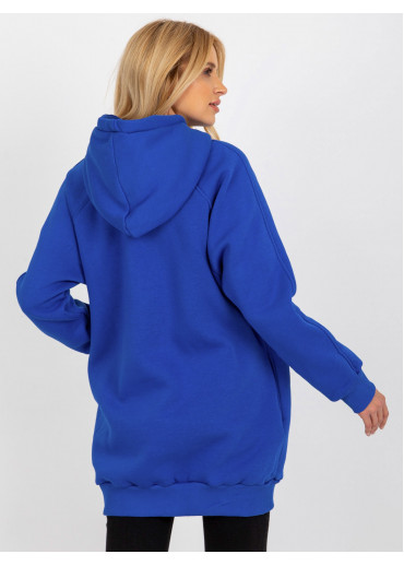 Modrá mikina s kapucňou