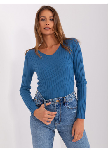 Modré tričko s dlhým rukávom