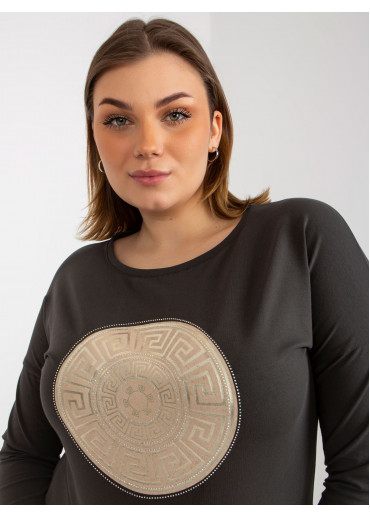 Tmavosivé tričko s potlačou