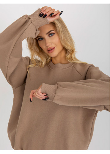 Béžovo hnedá mikina