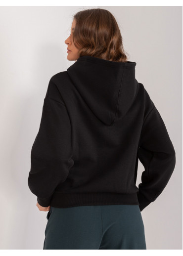 Čierna dámska mikina