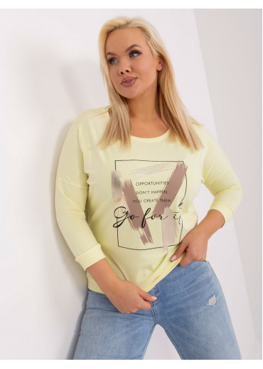 Vanilkovo žlté tričko s potlačou