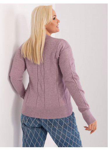 Fialový pulóver