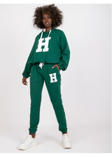 Tmavozelená tepláková súprava