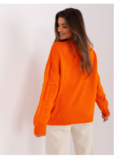 Oranžový oversize sveter
