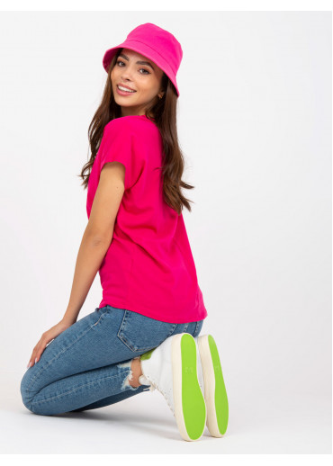 Fuchsiovo ružové basic tričko