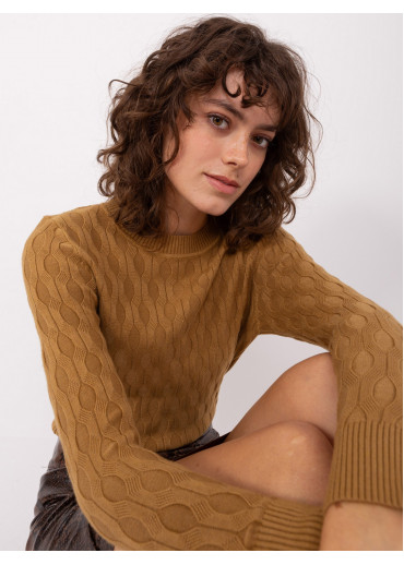 Kapučínovo hnedý pulóver