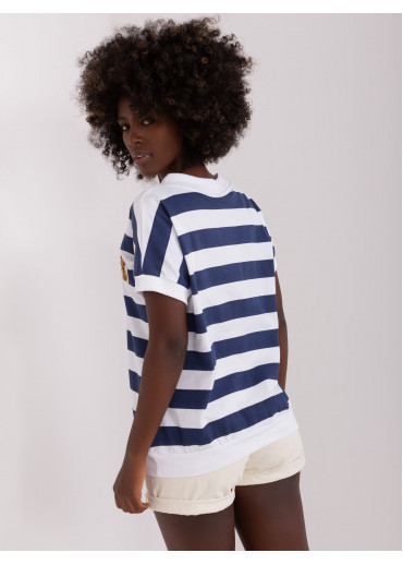 Modré pruhované tričko