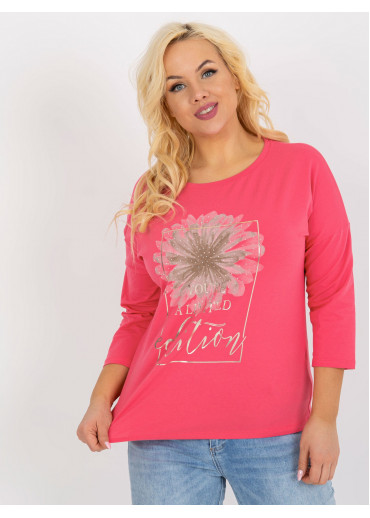 Ružové tričko s potlačou