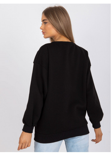 Čierna basic mikina