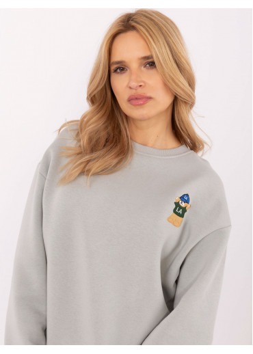 Svetlosivá dámska mikina