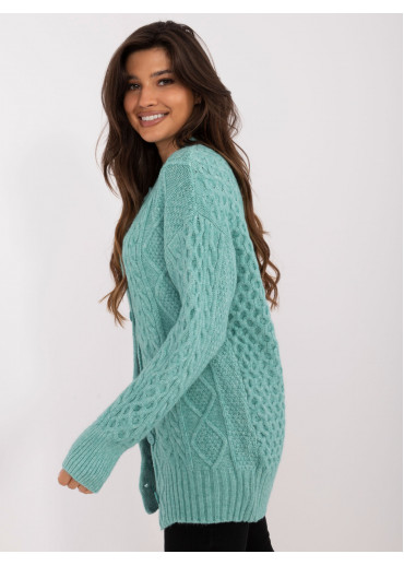 Svetlozelený dámsky sveter