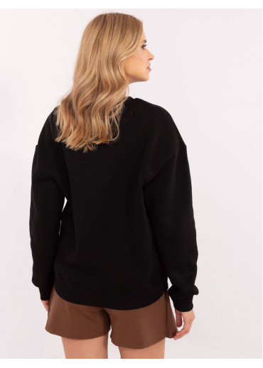 Čierna dámska mikina