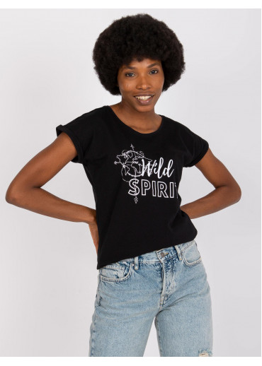 Čierne tričko s potlačou