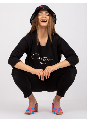 Čierne tričko s potlačou