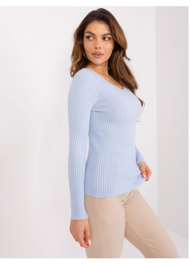 Svetlomodrý pulóver