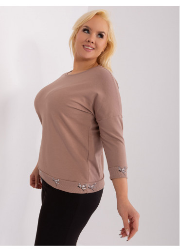 Kapučínovo hnedé tričko