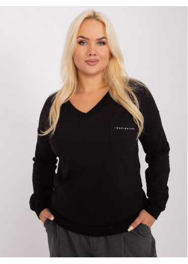 Čierne tričko s dlhým rukávom