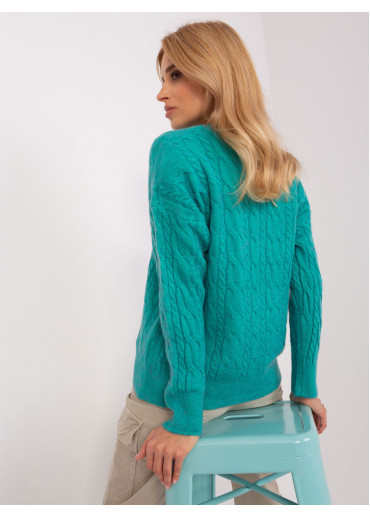 Mätovo zelený pulóver