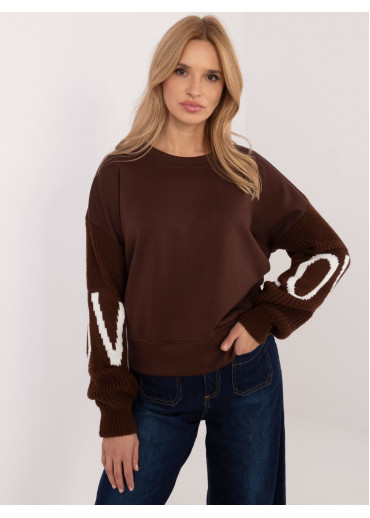 Hnedý dámsky sveter