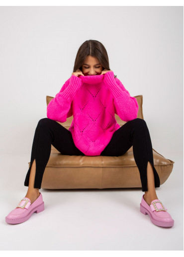 Neónovo ružový rolák