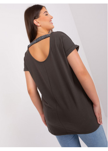 Tmavosivé predĺžené tričko
