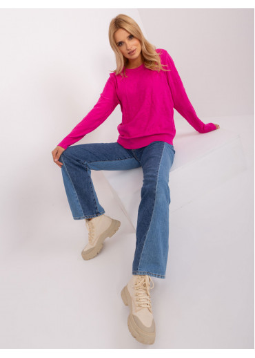 Fuchsiovo ružový pulóver