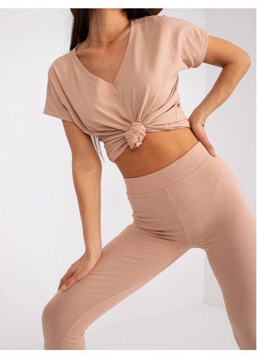 Hnedé basic tričko