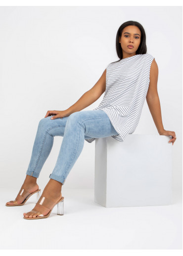 Svetlomodrý pruhovaný top