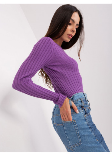 Fialové tričko s dlhým rukávom