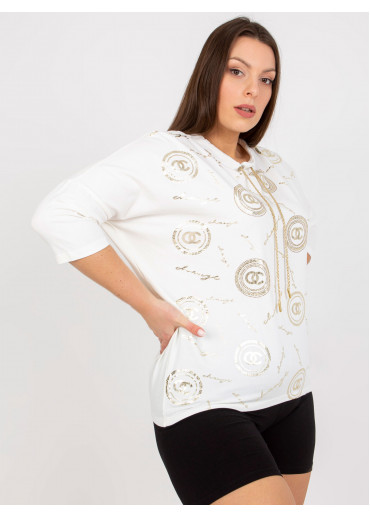 Smotanovo biele tričko s potlačou