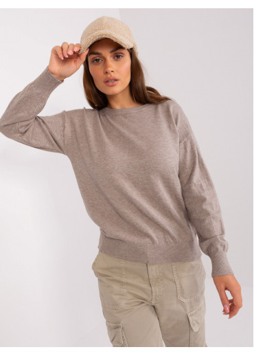 Béžovo hnedý dámsky sveter