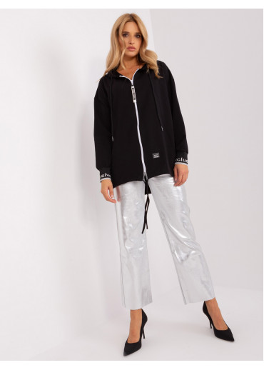 Čierna mikina s kapucňou