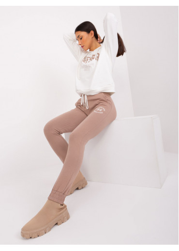 Béžovo hnedá tepláková súprava