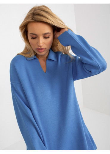 Svetlomodrý pulóver