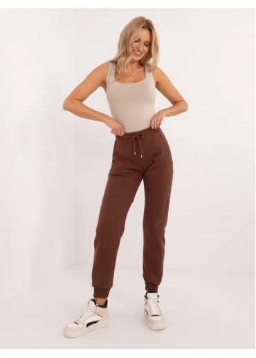 Tmavohnedé dámske tepláky