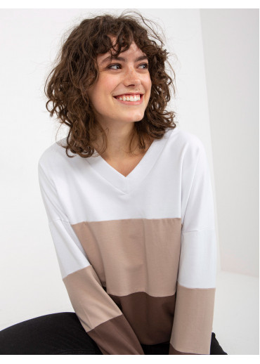 Viacfarebná dámska basic mikina